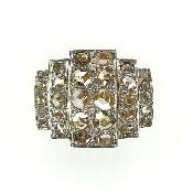 Bague ancienne sertie de 30 diamants en taille Rose 